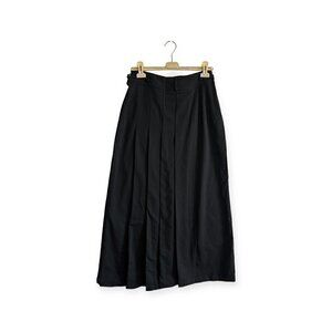 Vintage Y2K CRISTINAEFFE Black maxi Pleated Skirt, Size 44 Italy